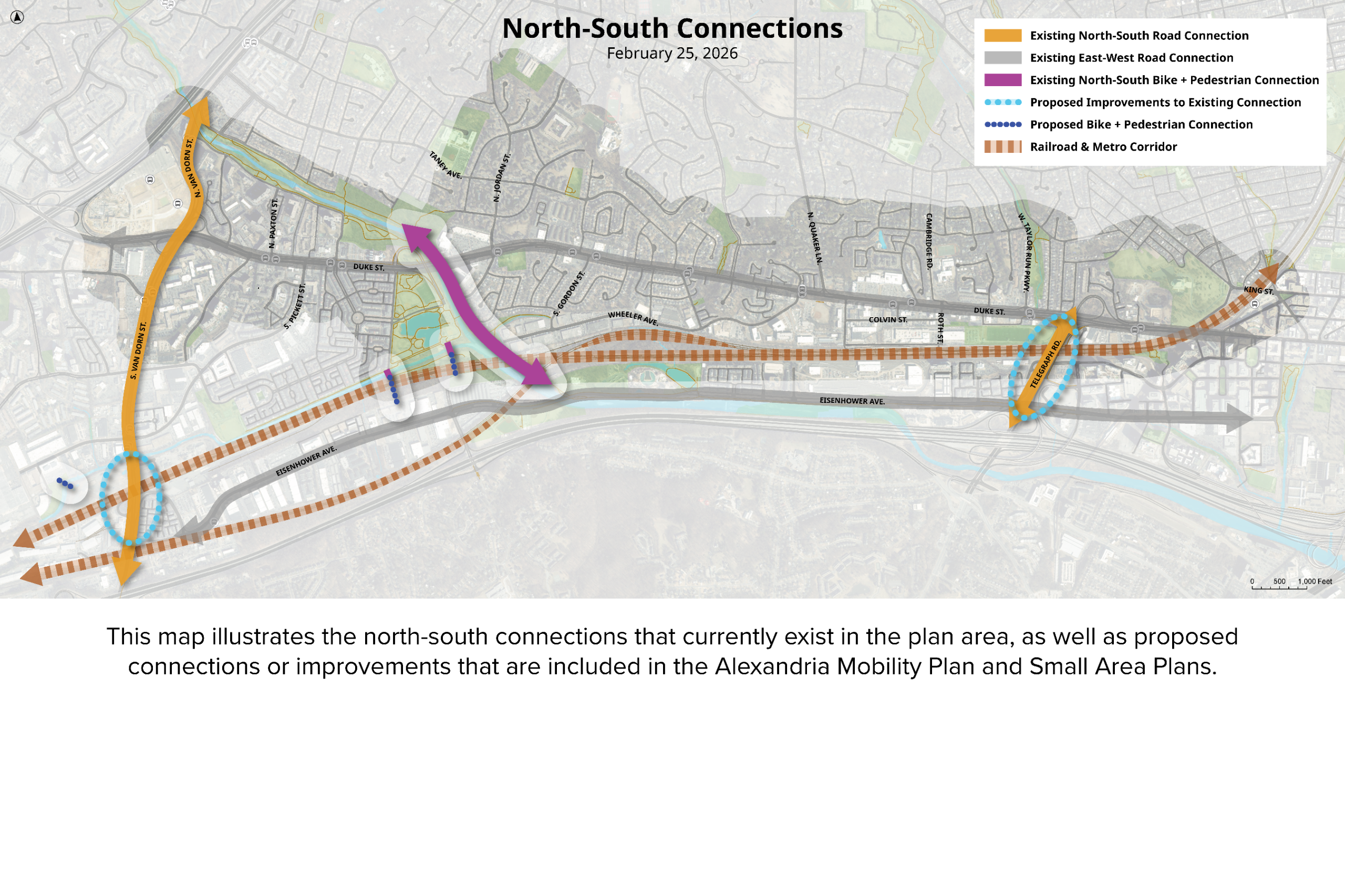 North-South Connections Map